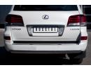 Lexus LX 570 2012 Защита заднего бампера d75х42 овал LLXZ-000870